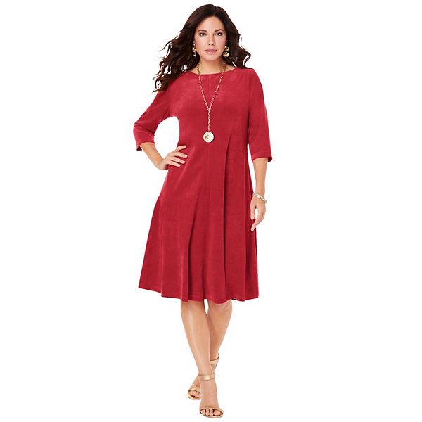 Женское платье-кокон из велюра plus size Roaman'S, Classic Red
Женское платье-кокон из велюра plus size Roaman'S, Classic Red