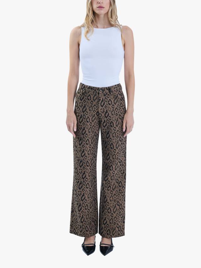 Прямые брюки с леопардовым принтом James Lakeland, коричневый
Прямые брюки с леопардовым принтом James Lakeland, коричневый