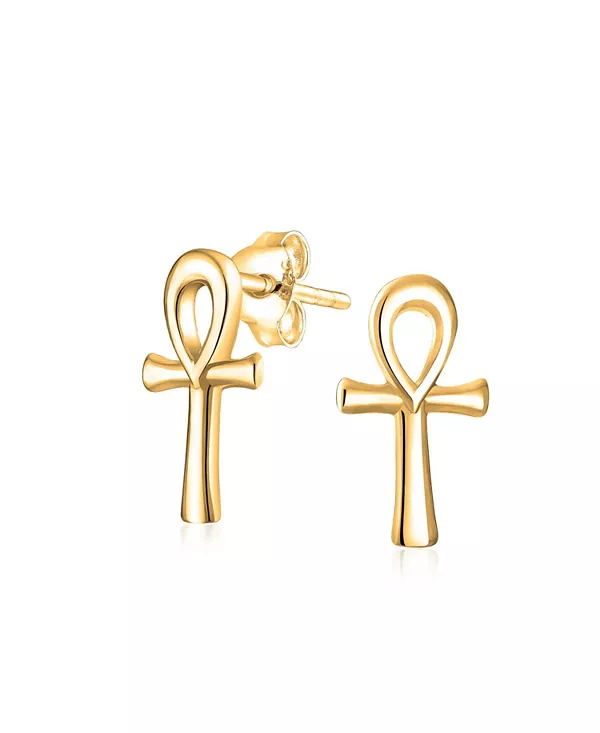 Минималистичные, изящные, религиозный символ жизни, египетские серьги-гвоздики в форме креста Анкх, 14-каратное золото, 2,5 микрона, вермель, стерлинговое серебро Bling Jewelry, gold
Минималистичные, изящные, религиозный символ жизни, египетские серьги-гвоздики в форме креста Анкх, 14-каратное золото, 2,5 микрона, вермель, стерлинговое серебро Bling Jewelry, gold