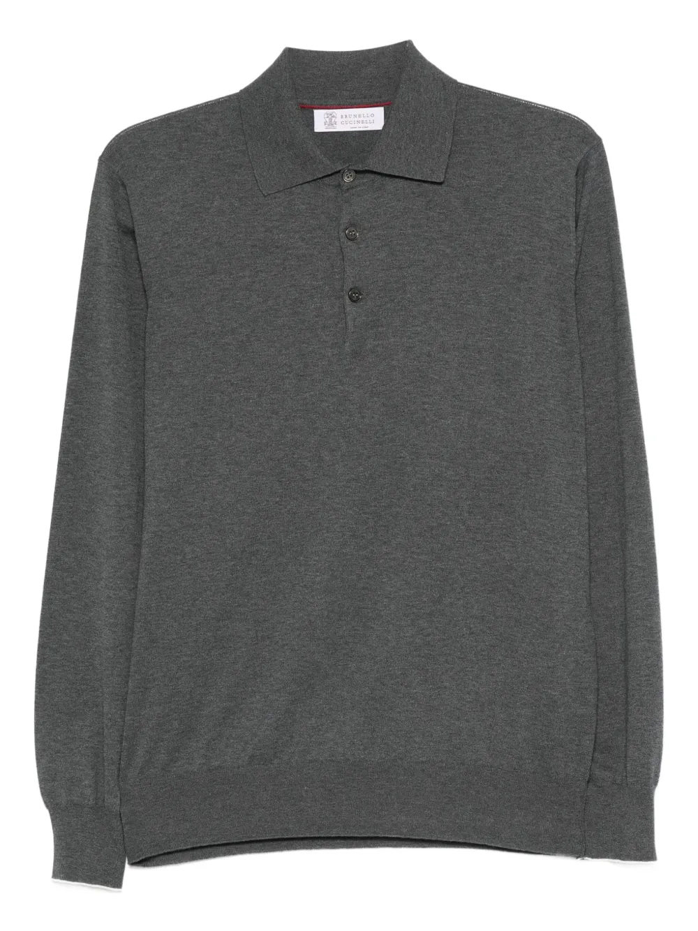 Рубашка поло с длинными рукавами Brunello Cucinelli, серый
Рубашка поло с длинными рукавами Brunello Cucinelli, серый