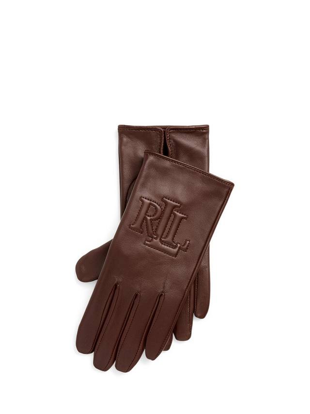 Технические перчатки из овчины с тиснением логотипа Ralph Lauren, Mahogany
Технические перчатки из овчины с тиснением логотипа Ralph Lauren, Mahogany