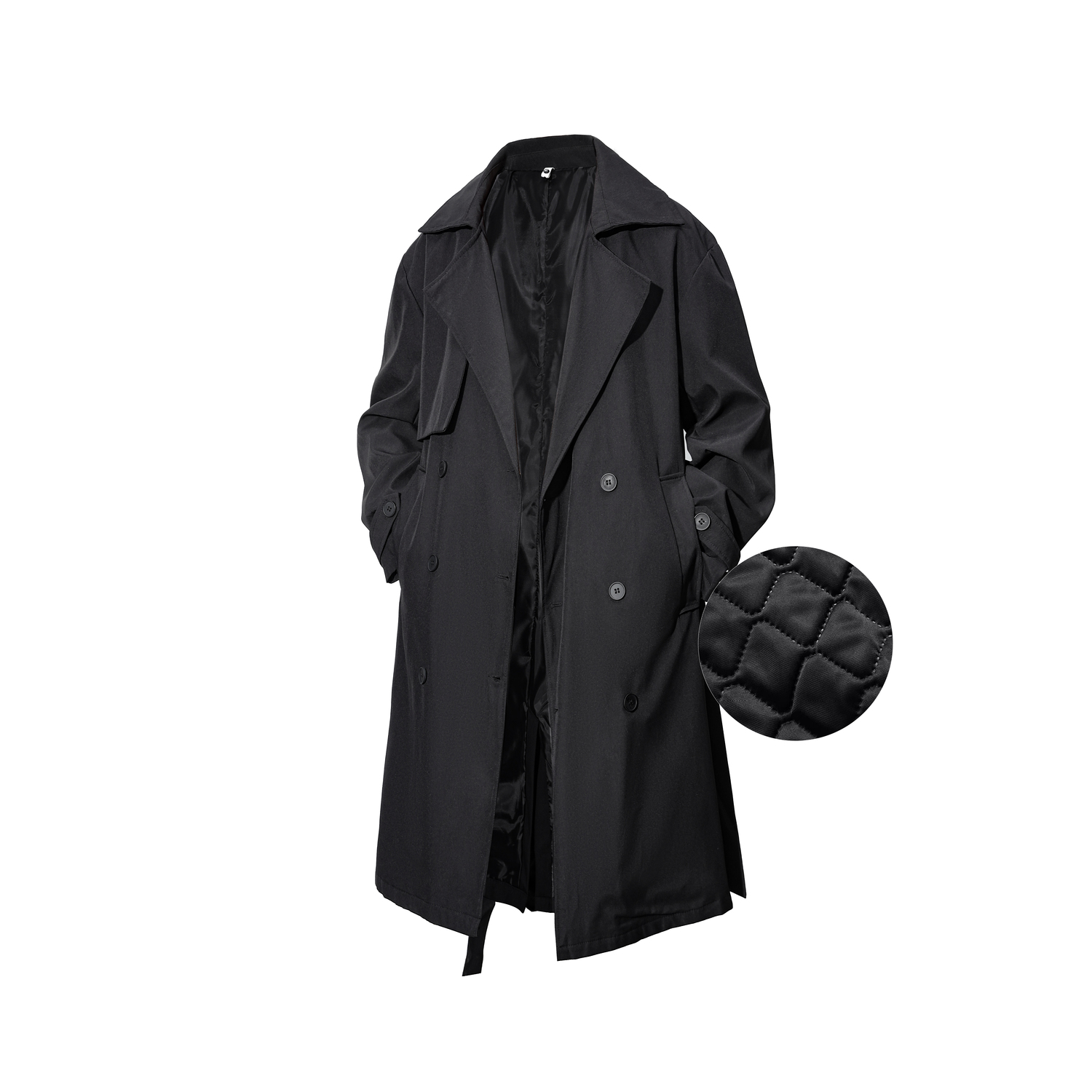 BRUMAIRE Тренч унисекс, Black (Padded and Thickened)
BRUMAIRE Тренч унисекс, Black (Padded and Thickened)