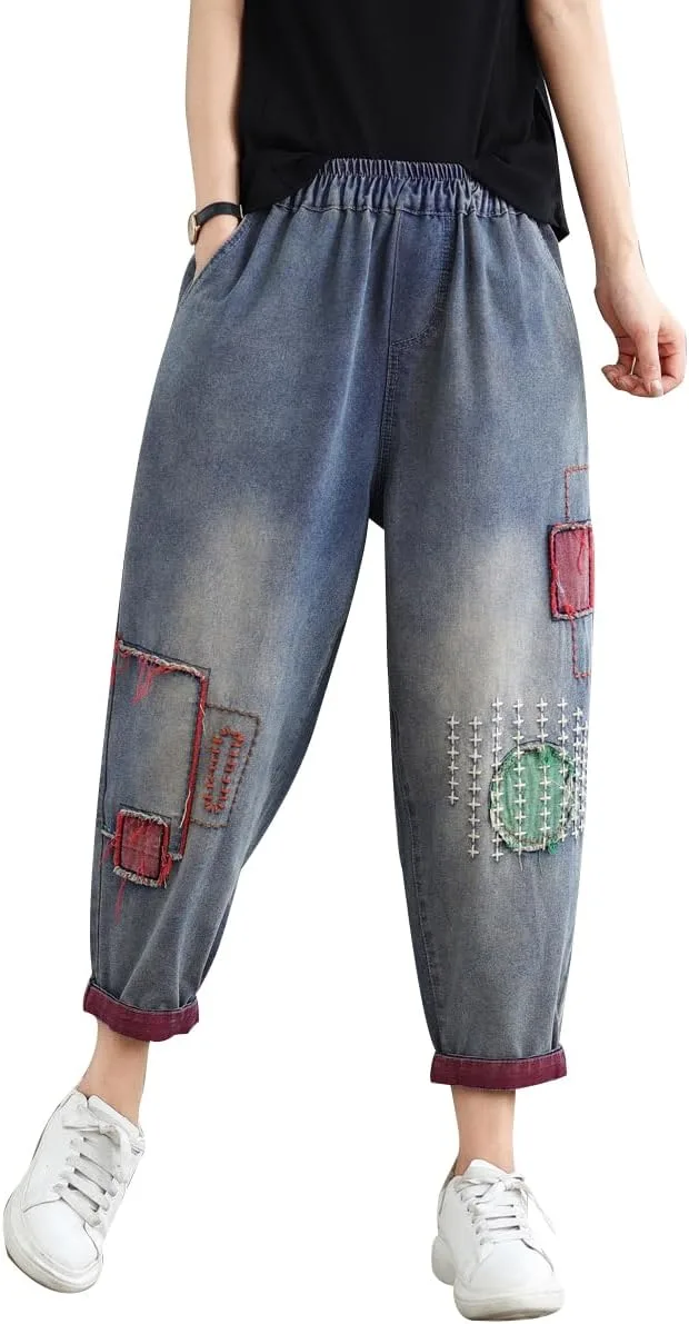 Женские джинсы с вышивкой в стиле ретро Aricaca
Женские джинсы с вышивкой в стиле ретро Aricaca