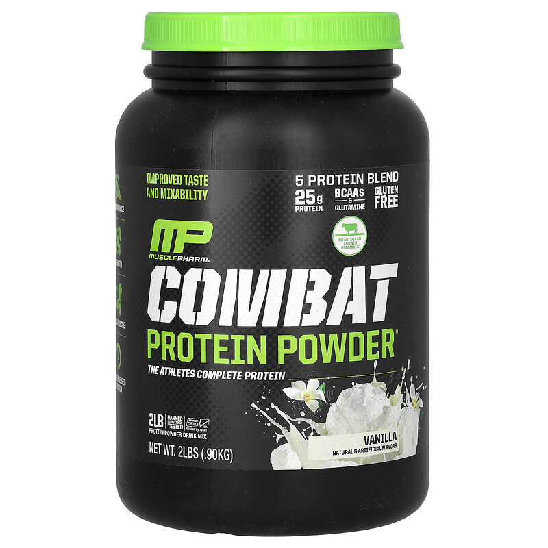 MusclePharm, Combat Protein, протеиновый порошок, со вкусом ванили, 0,9 кг (2 фунта)
MusclePharm, Combat Protein, протеиновый порошок, со вкусом ванили, 0,9 кг (2 фунта)