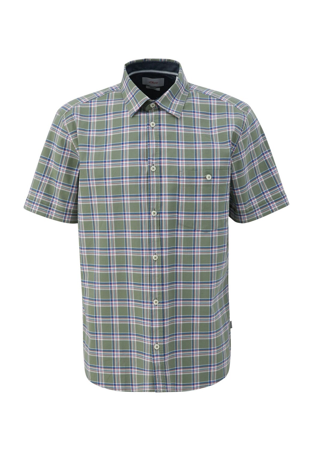 Рубашка повседневная, стандартного кроя, с нагрудным карманом, мужская s.Oliver, зеленый
Рубашка повседневная, стандартного кроя, с нагрудным карманом, мужская s.Oliver, зеленый