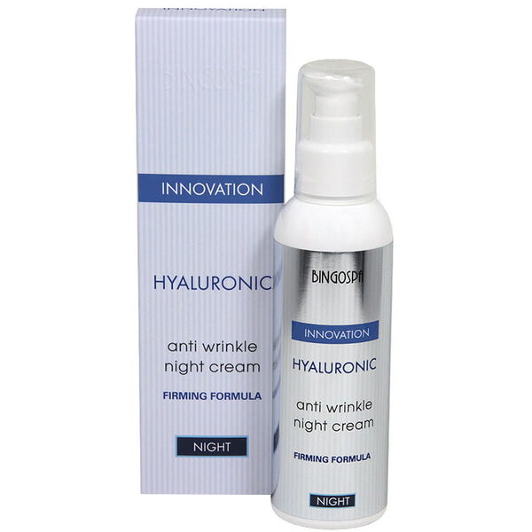 Гиалуроновый ночной крем для лица против морщин с укрепляющей формулой, 135 г Bingospa
Гиалуроновый ночной крем для лица против морщин с укрепляющей формулой, 135 г Bingospa