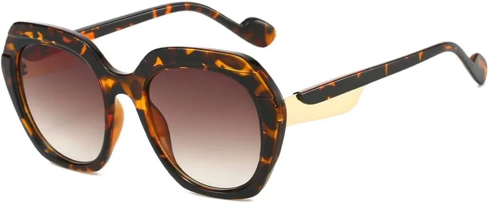 Ретро овальные солнцезащитные очки с леопардовым градиентом для женщин, роскошные, модные, для мужчин, защита от УФ-излучения UV400 TOIPASTN, Leopard Brown
Ретро овальные солнцезащитные очки с леопардовым градиентом для женщин, роскошные, модные, для мужчин, защита от УФ-излучения UV400 TOIPASTN, Leopard Brown