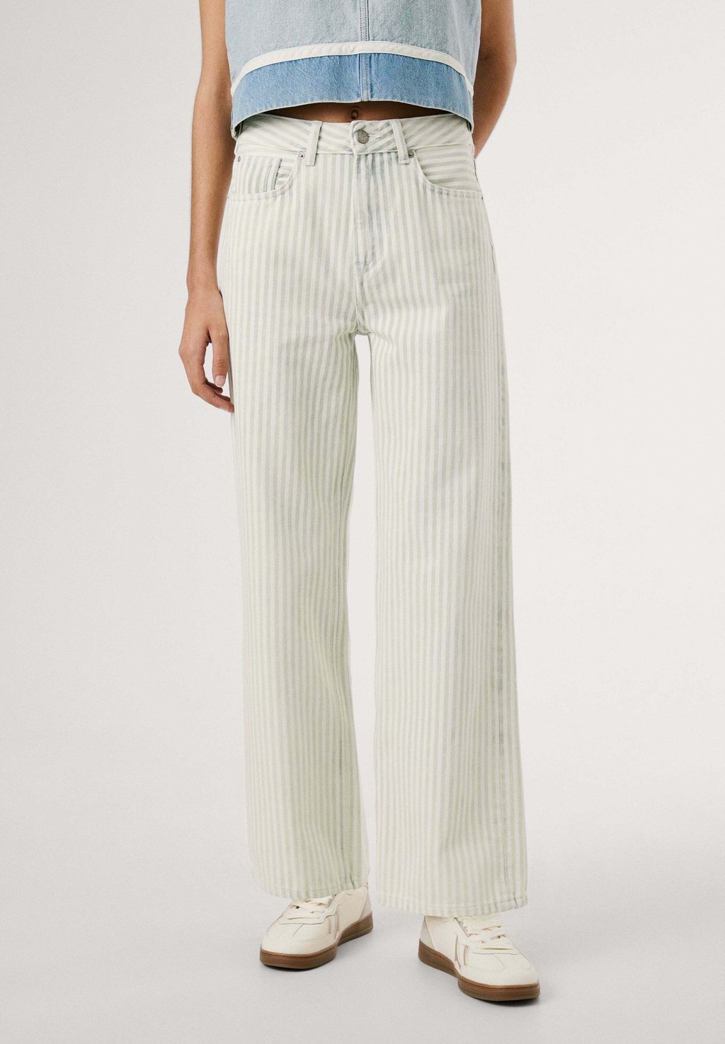 Джинсы свободного кроя STRAIGHT LEG Pepe Jeans, кремовый 
Джинсы свободного кроя STRAIGHT LEG Pepe Jeans, кремовый