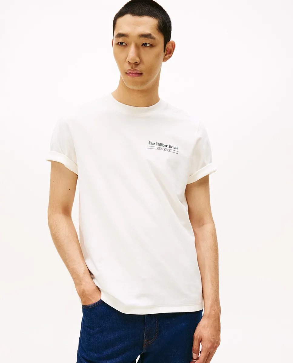 Мужская футболка с коротким рукавом и круглым вырезом Tommy Hilfiger, белый
Мужская футболка с коротким рукавом и круглым вырезом Tommy Hilfiger, белый