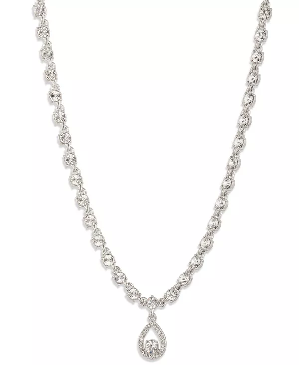 Ожерелье с подвеской в форме груши из золотистого стекла Givenchy, silver
Ожерелье с подвеской в форме груши из золотистого стекла Givenchy, silver