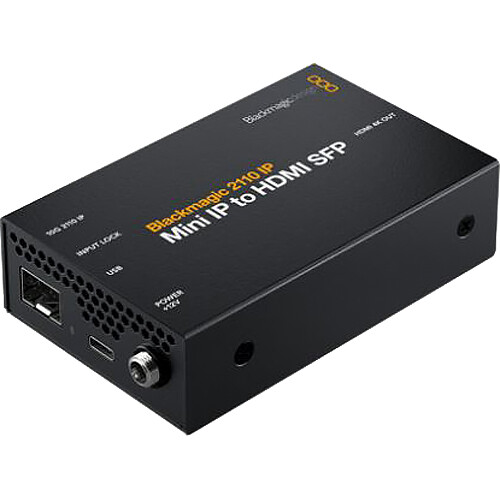 Blackmagic Design 2110 IP Mini IP в HDMI SFP-конвертер
Blackmagic Design 2110 IP Mini IP в HDMI SFP-конвертер
