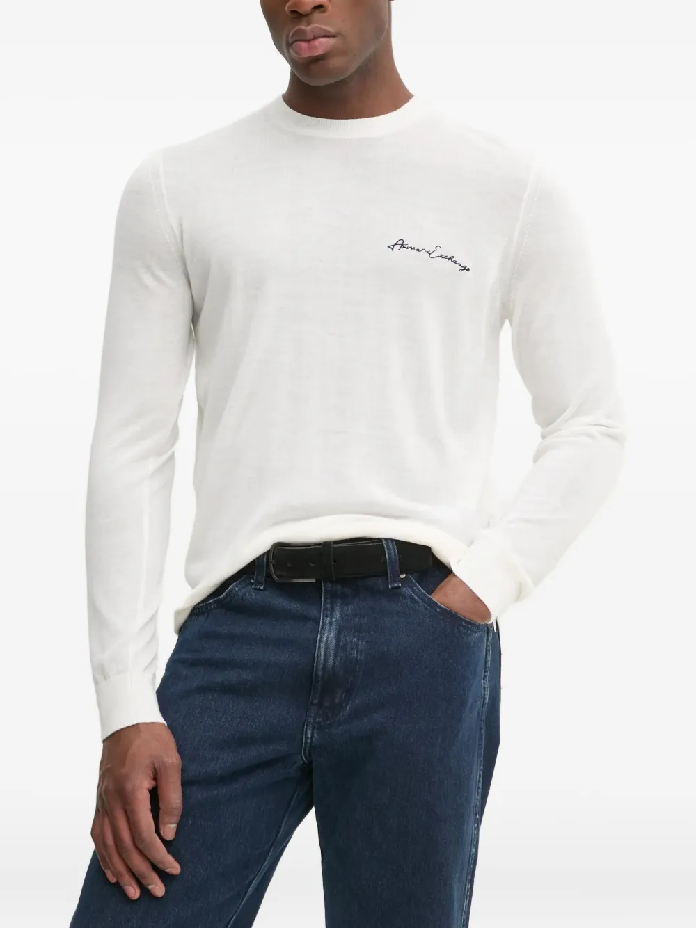 Толстовка с вышитым логотипом Armani Exchange, белый
Толстовка с вышитым логотипом Armani Exchange, белый