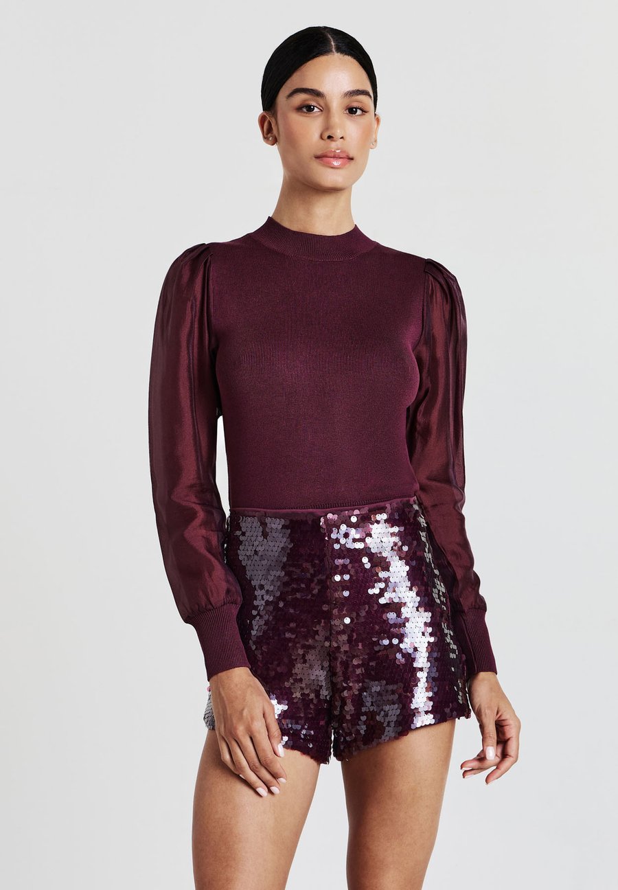 Джемпер Calliope CON MANICHE ORGANZA, Bordeaux
Джемпер Calliope CON MANICHE ORGANZA, Bordeaux