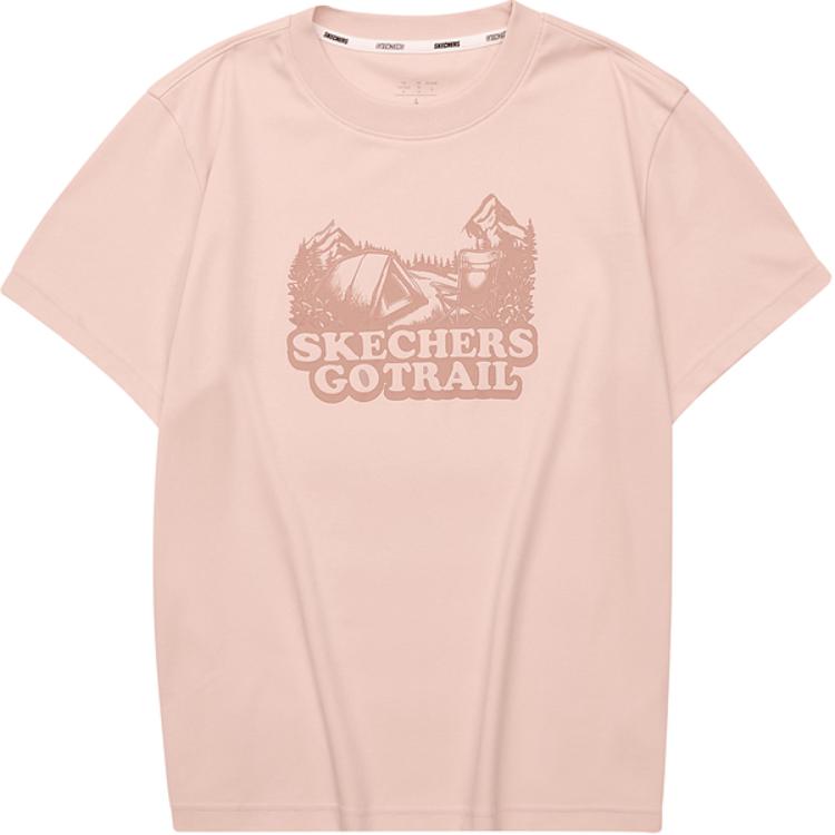 Футболка с рукавом дроп-шоулдер женская персиково-розовая Skechers
Футболка с рукавом дроп-шоулдер женская персиково-розовая Skechers