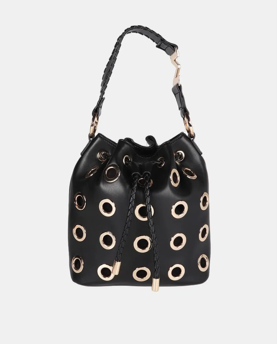 Сумка с круглыми металлизированными люверсами Lola Casademunt, черный
Сумка с круглыми металлизированными люверсами Lola Casademunt, черный