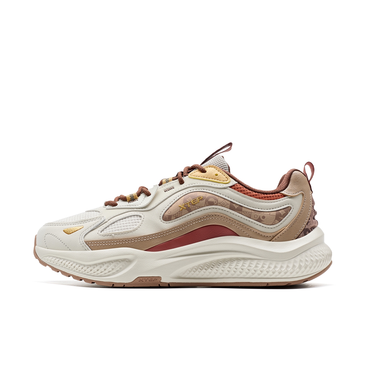 XTEP Нескользящие легкие низкие повседневные туфли мужские бежево-коричневого цвета
XTEP Нескользящие легкие низкие повседневные туфли мужские бежево-коричневого цвета