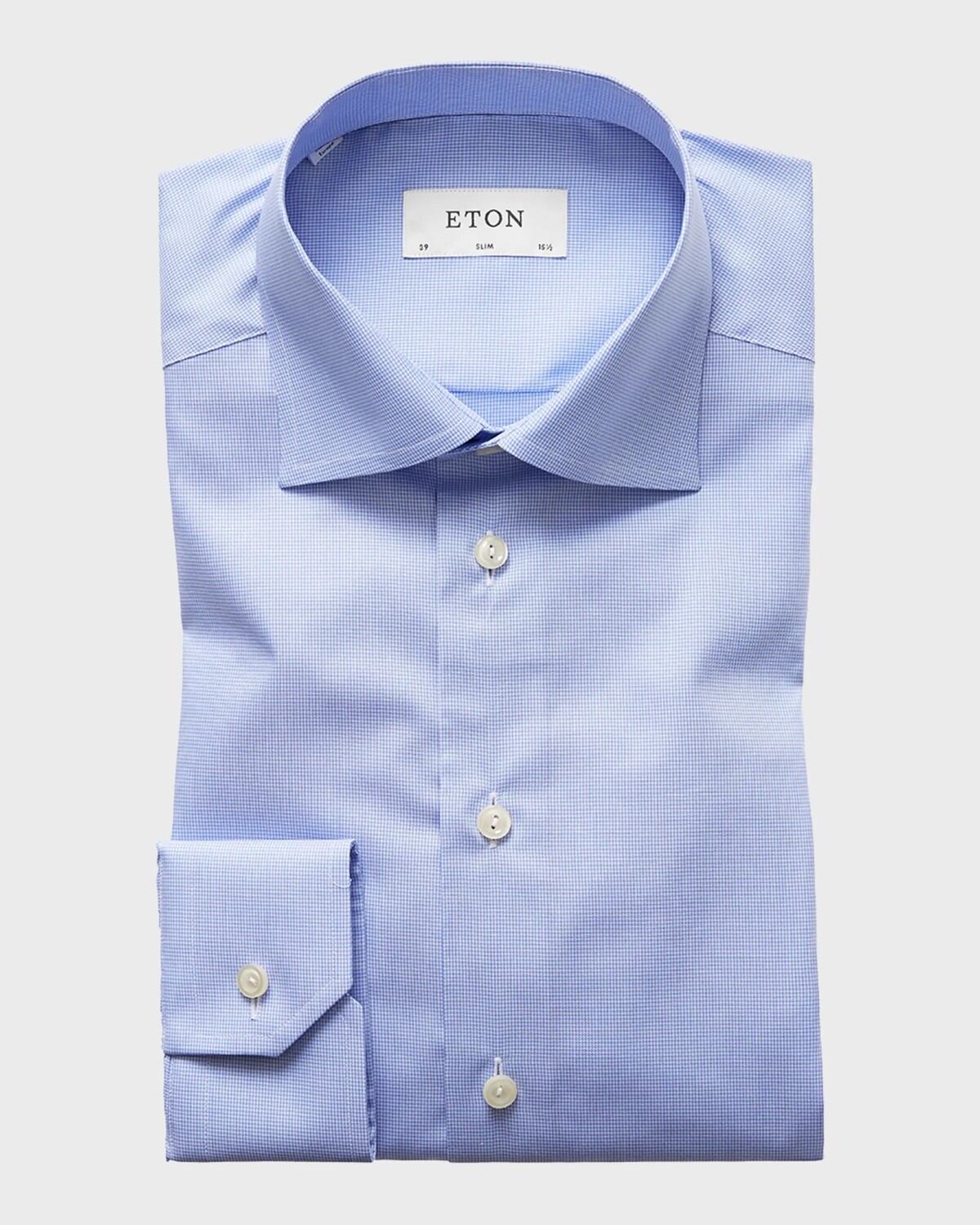 Мужская классическая рубашка узкого кроя с узором «гусиные лапки» Eton, цвет Light Blue
Мужская классическая рубашка узкого кроя с узором «гусиные лапки» Eton, цвет Light Blue