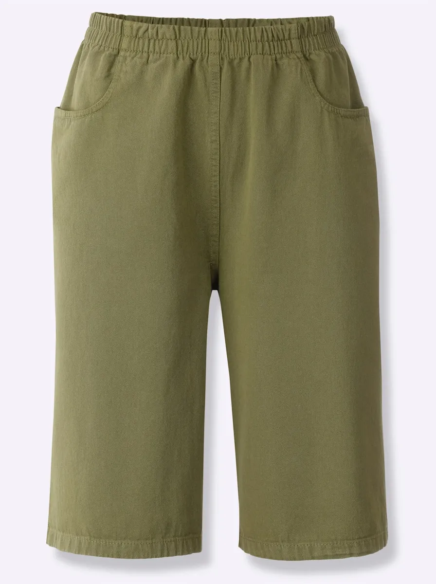 Шорты-бермуды Classic Basics, оливковый 
Шорты-бермуды Classic Basics, оливковый