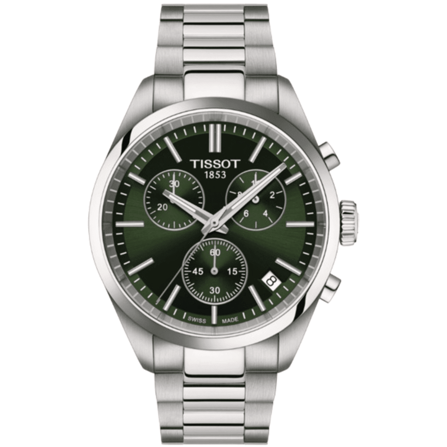 Tissot PR 100 Chronograph Quartz Green Dial Steel Мужские часы T150.417.11.091.00
Tissot PR 100 Chronograph Quartz Green Dial Steel Мужские часы T150.417.11.091.00