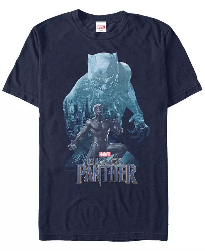Футболка с коротким рукавом Marvel Men's Black Panther Blue Panther Silhouette Pose Fifth Sun, синий
Футболка с коротким рукавом Marvel Men's Black Panther Blue Panther Silhouette Pose Fifth Sun, синий