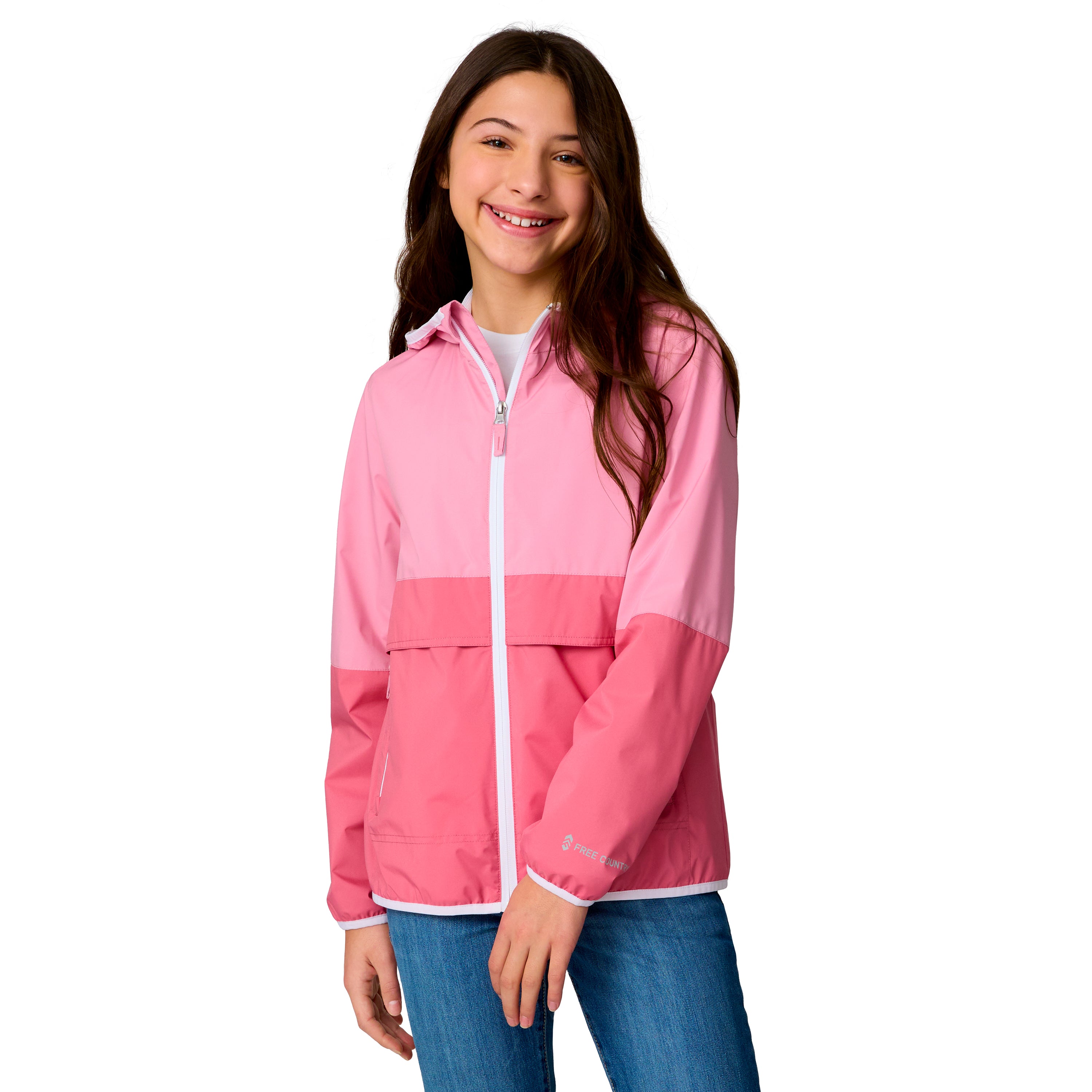 Free Country Girls Легкая походная ветрозащитная куртка, розовый
Free Country Girls Легкая походная ветрозащитная куртка, розовый