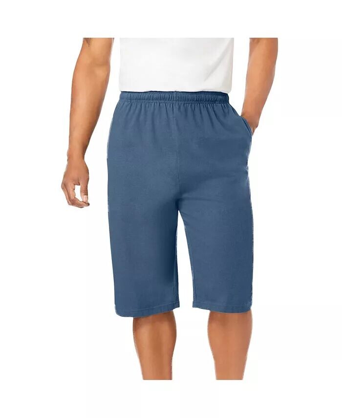 Мужские легкие удлиненные шорты из джерси для больших и высоких KingSize, синий
Мужские легкие удлиненные шорты из джерси для больших и высоких KingSize, синий