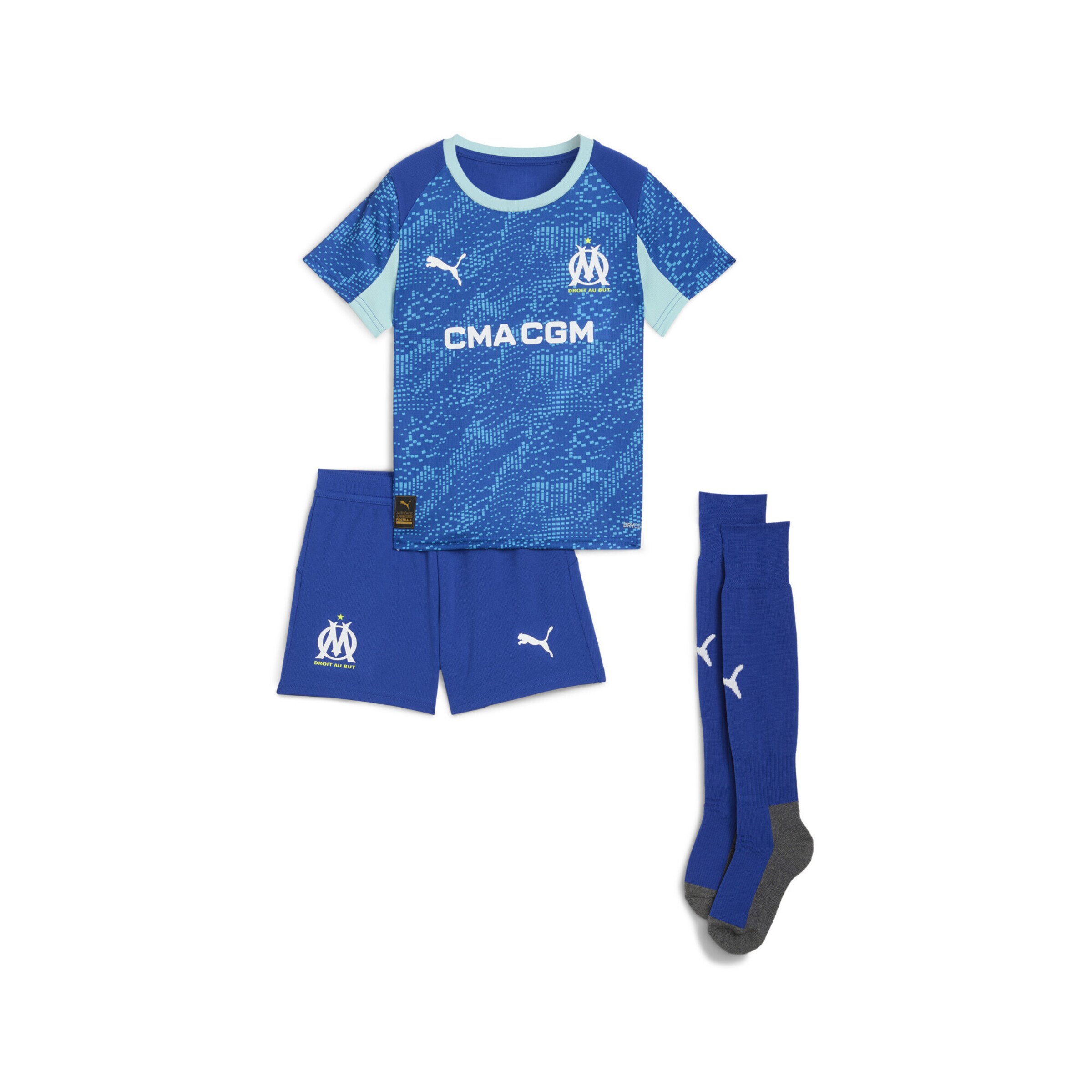 PUMA Тренировочный костюм 'Olympique de Marseille 25/26' в синем, светло-голубом
PUMA Тренировочный костюм 'Olympique de Marseille 25/26' в синем, светло-голубом