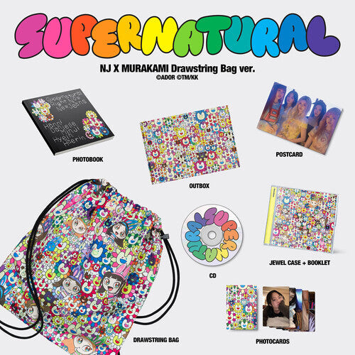 CD диск Newjeans: NewJeans 'Supernatural' NJ X MURAKAMI (Drawstring Bag ver.)
CD диск Newjeans: NewJeans 'Supernatural' NJ X MURAKAMI (Drawstring Bag ver.)