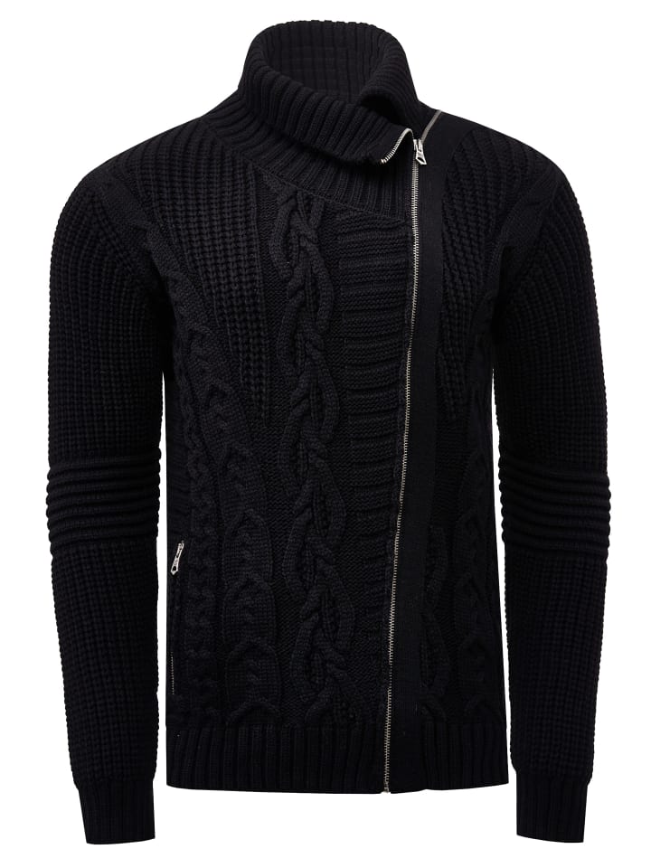 Черная трикотажная куртка с водолазкой и асимметричной застежкой-молнией Rusty Neal
Черная трикотажная куртка с водолазкой и асимметричной застежкой-молнией Rusty Neal