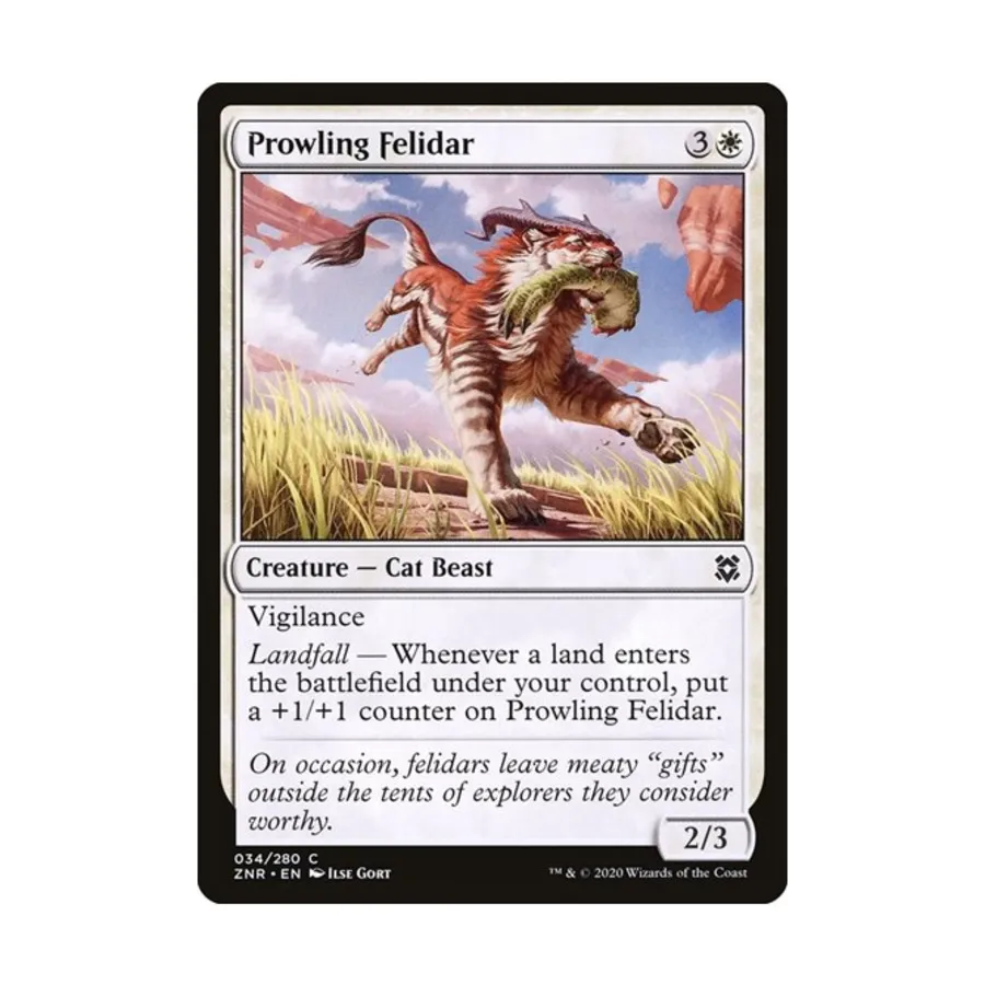 CCG Бродячий Фелидар (клавиша C), MTG - Zendikar Rising
CCG Бродячий Фелидар (клавиша C), MTG - Zendikar Rising