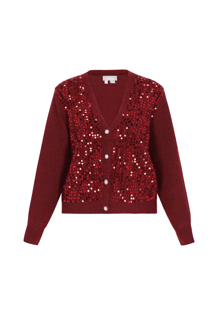 Вязаный кардиган Usha, бордовый
Вязаный кардиган Usha, бордовый