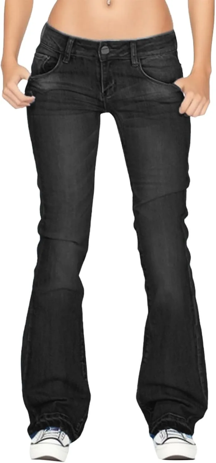 Джинсы для женщин Low Rise Flare Bottom Stretchy
Джинсы для женщин Low Rise Flare Bottom Stretchy