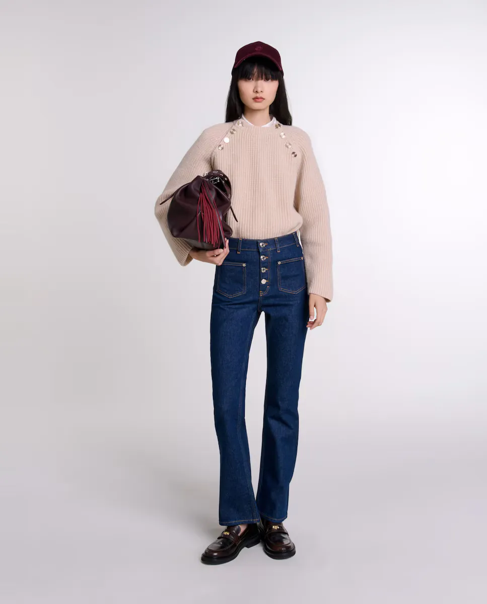 Женские джинсы с карманами Maje, синий
Женские джинсы с карманами Maje, синий