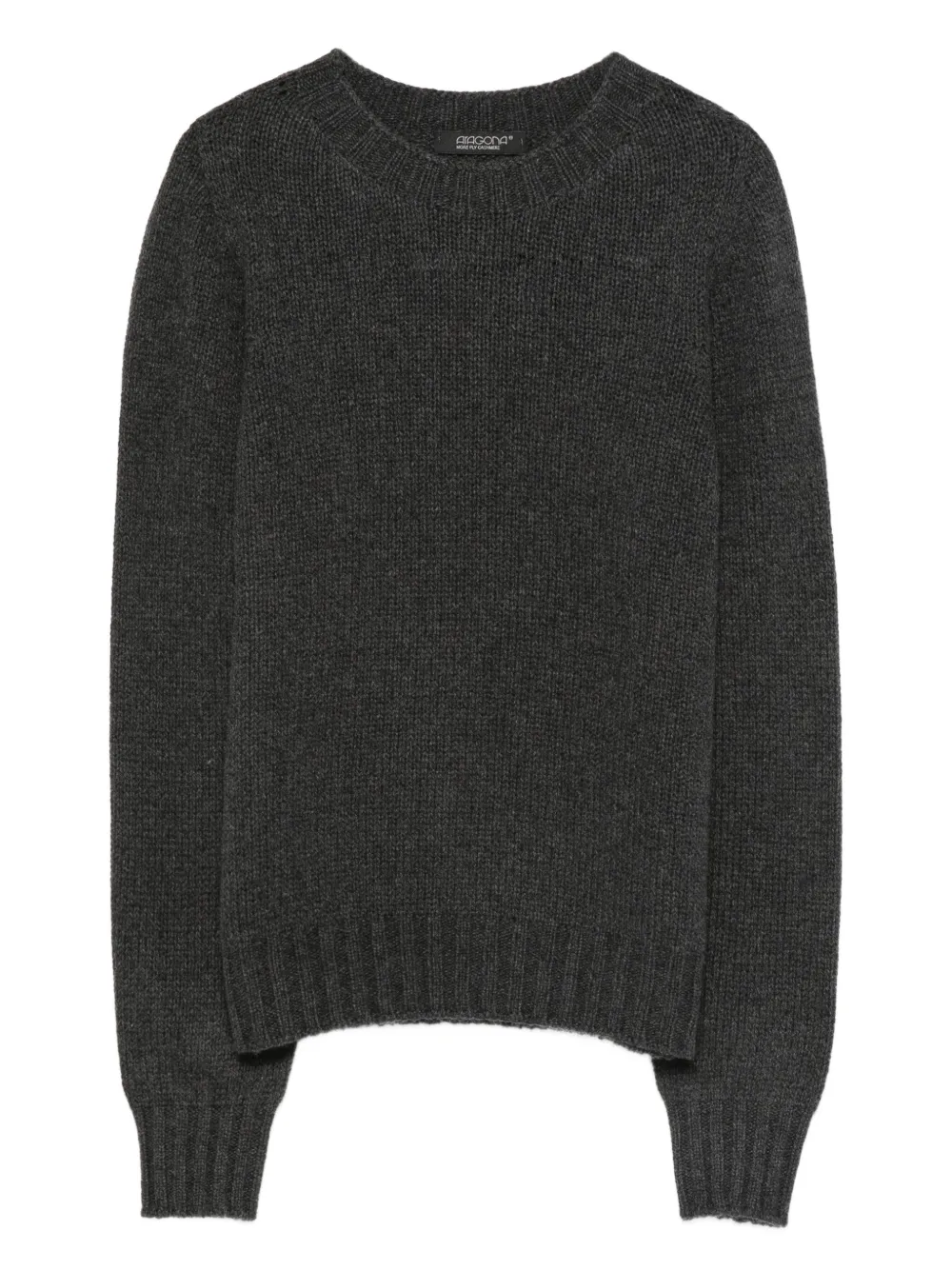Кашемировый свитер с круглым вырезом Aragona, серый
Кашемировый свитер с круглым вырезом Aragona, серый