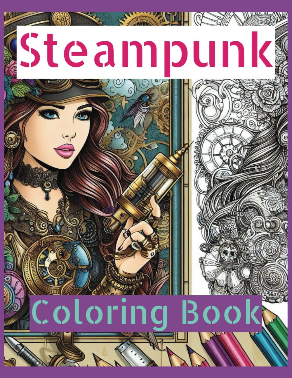 Steampunk Coloring Pages (Independently published)
Steampunk Coloring Pages (Independently published)