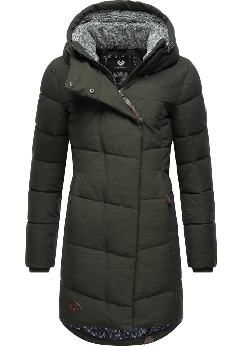 Зимнее пальто Ragwear "Павла", стильная зимняя парка с плюшевой подкладкой и капюшоном, зеленый 
Зимнее пальто Ragwear "Павла", стильная зимняя парка с плюшевой подкладкой и капюшоном, зеленый