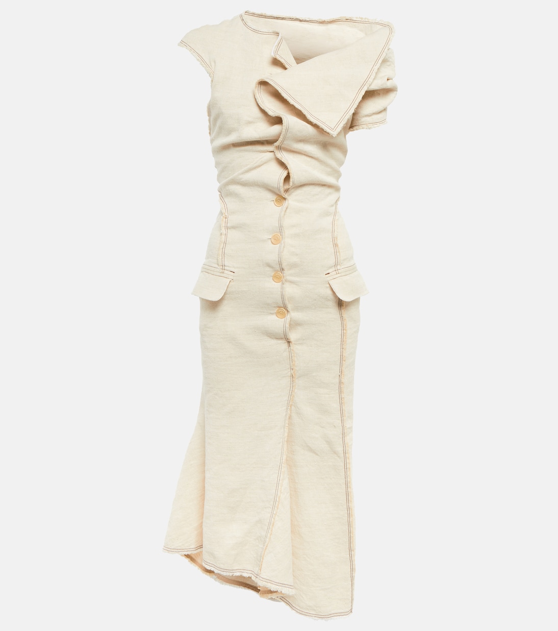 Платье миди La Robe Camargue Jacquemus, Light Beige 
Платье миди La Robe Camargue Jacquemus, Light Beige
