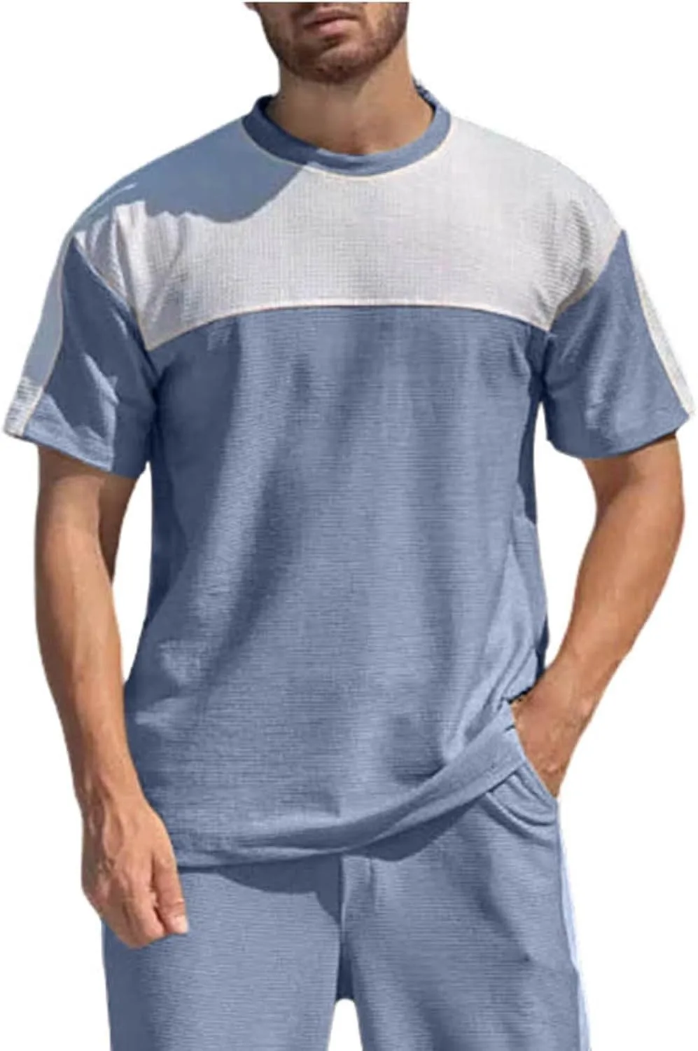 Мужская футболка Casual Color Block с коротким рукавом и круглым вырезом Lmdudan
Мужская футболка Casual Color Block с коротким рукавом и круглым вырезом Lmdudan