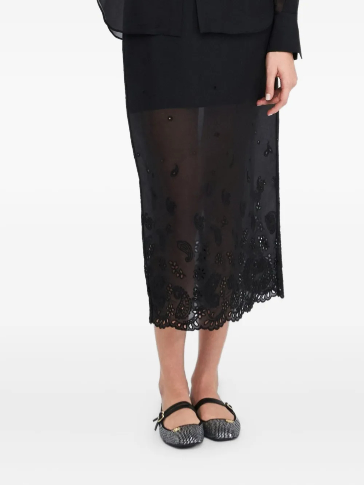 Юбка из органзы с вышивкой LIU JO, черный
Юбка из органзы с вышивкой LIU JO, черный