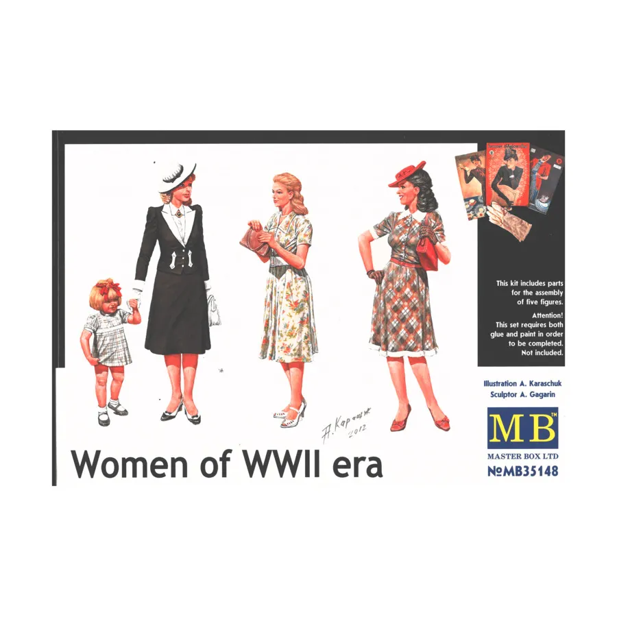 Женщины Второй мировой войны, WWII Models - Civilians & Assorted (1:35) (Master Box)
Женщины Второй мировой войны, WWII Models - Civilians & Assorted (1:35) (Master Box)