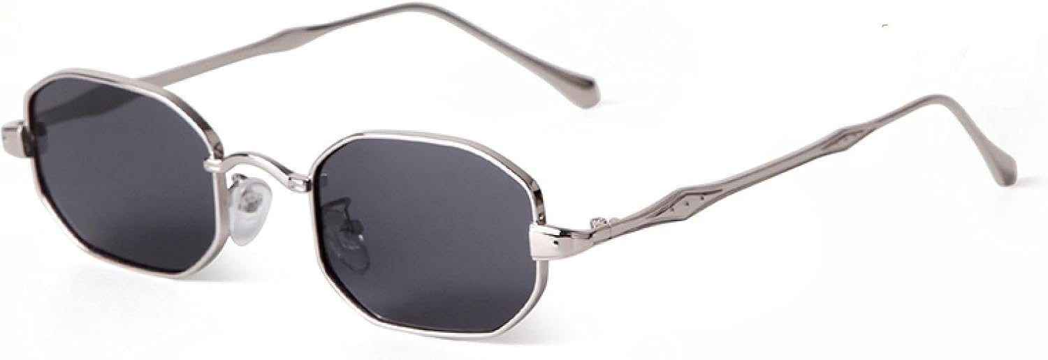 Прямоугольные маленькие солнцезащитные очки для женщин и мужчин в стиле ретро, винтаж, с металлической оправой, стимпанк, защита от УФ-излучения UV400, многоугольные WNCKSQ, C4 Silver Grey
Прямоугольные маленькие солнцезащитные очки для женщин и мужчин в стиле ретро, винтаж, с металлической оправой, стимпанк, защита от УФ-излучения UV400, многоугольные WNCKSQ, C4 Silver Grey