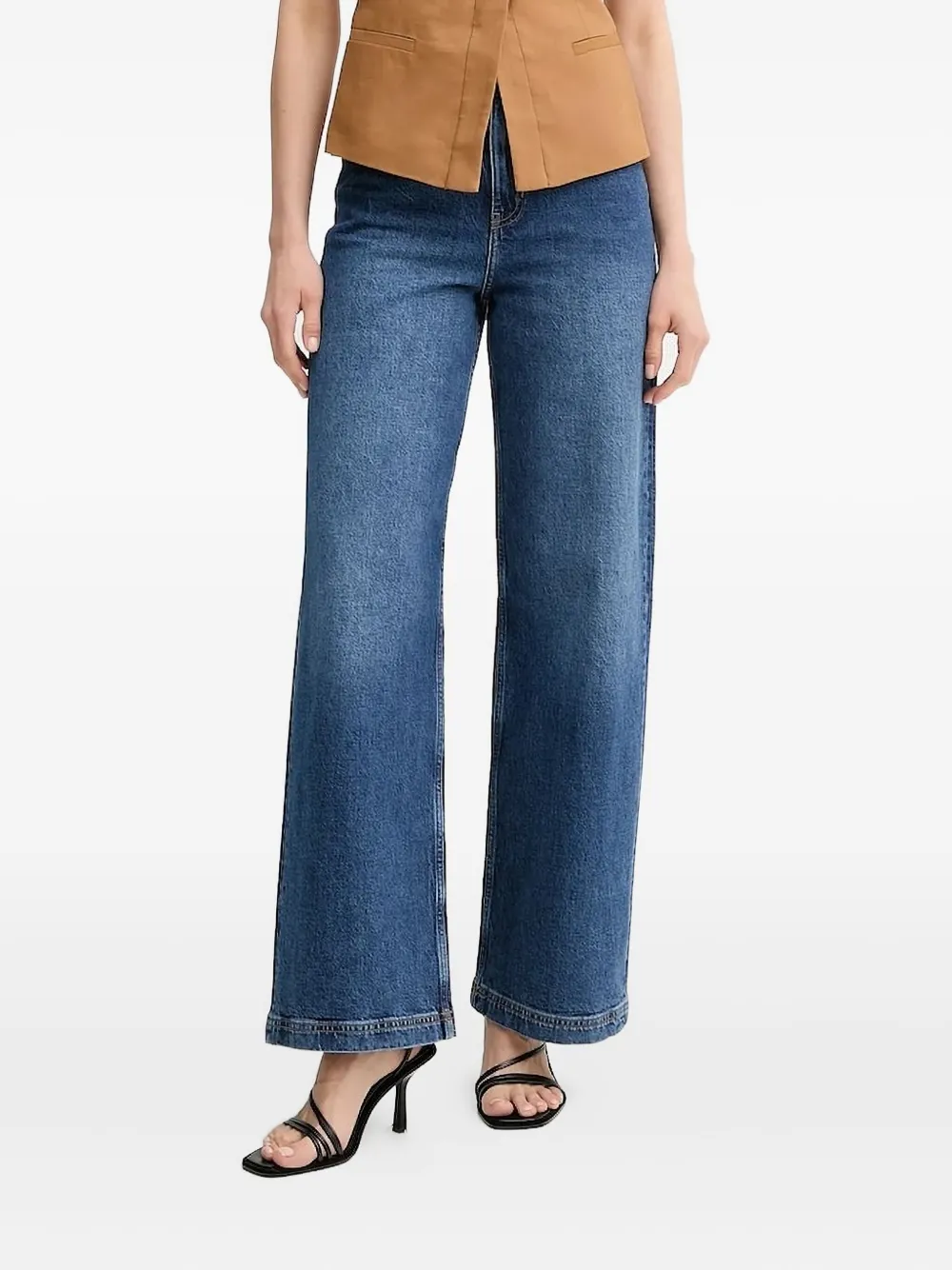 Широкие джинсы с завышенной талией MUNTHE, синий
Широкие джинсы с завышенной талией MUNTHE, синий