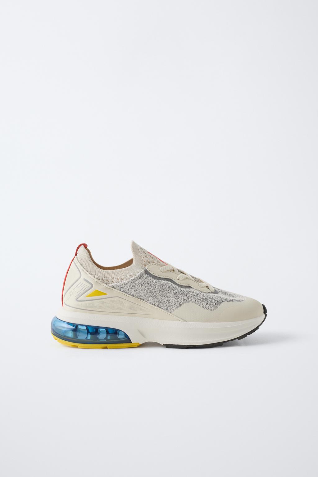 Кроссовки на воздушной подушке ZARA, белый 
Кроссовки на воздушной подушке ZARA, белый