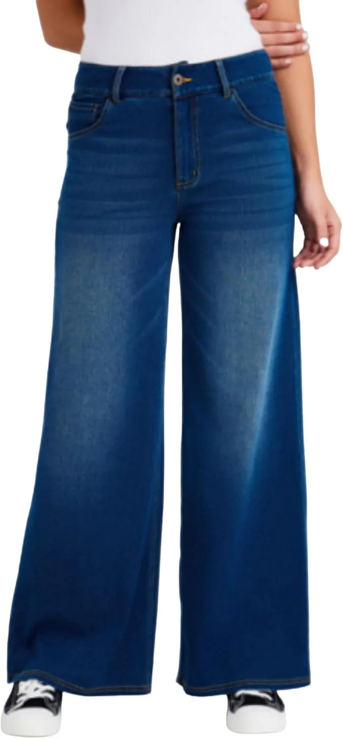 Женские джинсы wide leg mid waist baggy в стираном дениме с карманами Lynroxia
Женские джинсы wide leg mid waist baggy в стираном дениме с карманами Lynroxia