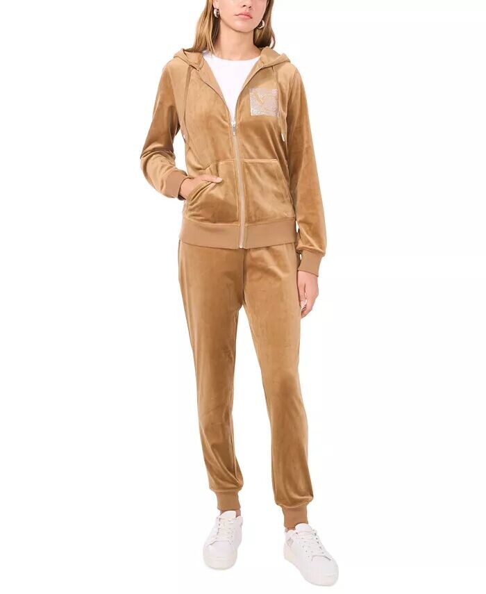 Женская велюровая толстовка с капюшоном и джоггеры с логотипом Crystal Vince Camuto, синий
Женская велюровая толстовка с капюшоном и джоггеры с логотипом Crystal Vince Camuto, синий