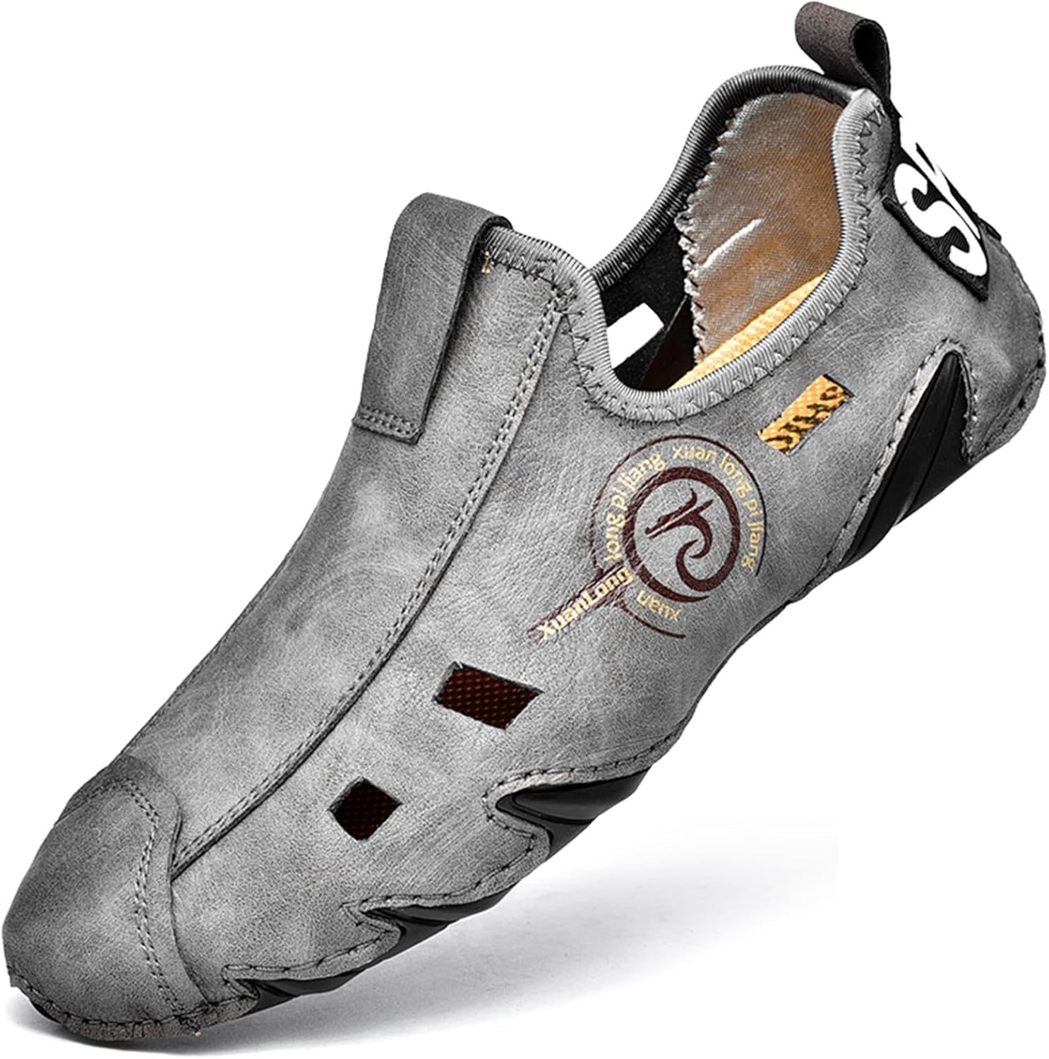 Мужские мягкие кожаные туфли для вождения, слипоны, повседневная обувь, удобные дышащие ходовые туфли для мужчин Abborora, серый
Мужские мягкие кожаные туфли для вождения, слипоны, повседневная обувь, удобные дышащие ходовые туфли для мужчин Abborora, серый