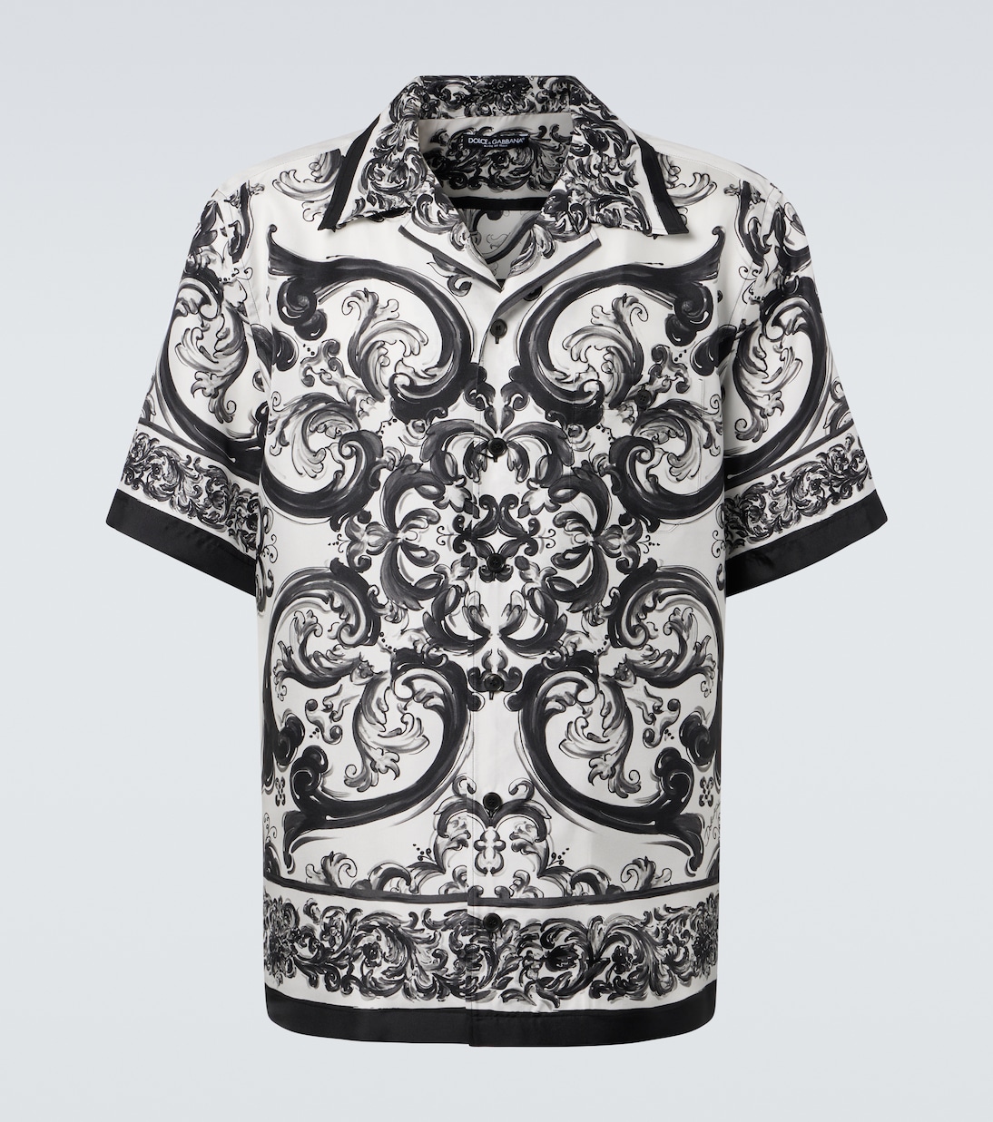 Маджолика шелковый твил рубашка для боулинга Dolce&Gabbana, Maiolica 3L Nero
Маджолика шелковый твил рубашка для боулинга Dolce&Gabbana, Maiolica 3L Nero