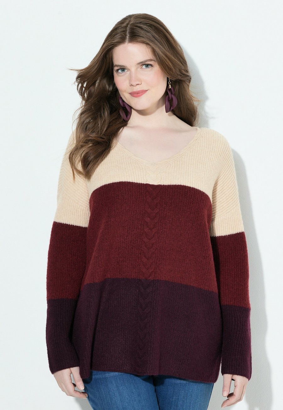 Джемпер Ulla Popken BLOCK STRIPE V-NECK , Dark Claret/Dark Red
Джемпер Ulla Popken BLOCK STRIPE V-NECK , Dark Claret/Dark Red