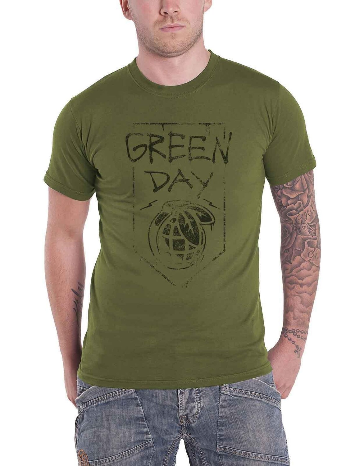 Футболка с гранатой «Американский идиот» Green Day, зеленый
Футболка с гранатой «Американский идиот» Green Day, зеленый