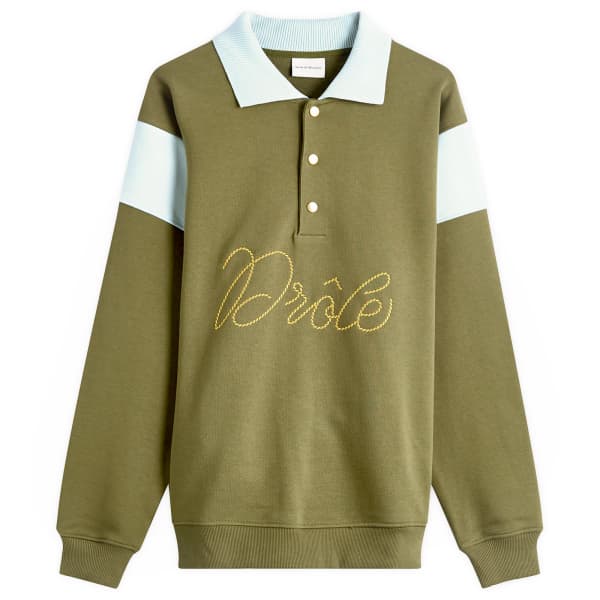 Рубашка-Поло с плетеным логотипом Drôle De Monsieur, хаки
Рубашка-Поло с плетеным логотипом Drôle De Monsieur, хаки